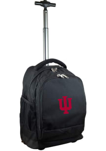 Indiana Hoosiers Black Wheeled Premium Backpack