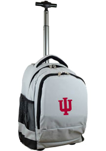 Indiana Hoosiers Grey Wheeled Premium Backpack