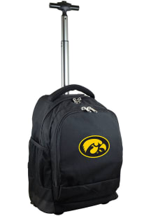 Iowa Hawkeyes Black Wheeled Premium Backpack