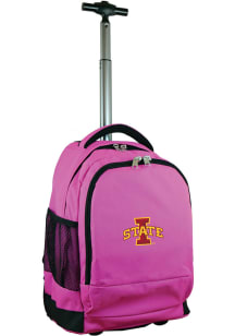 Iowa State Cyclones Pink Wheeled Premium Backpack