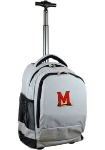 Maryland Terrapins Grey Wheeled Premium Backpack