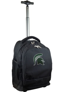 Michigan State Spartans Black Wheeled Premium Backpack