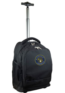 Milwaukee Brewers Black Wheeled Premium Backpack