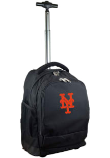 New York Mets Black Wheeled Premium Backpack