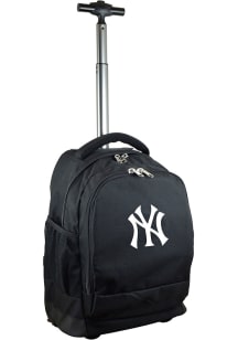 New York Yankees Black Wheeled Premium Backpack