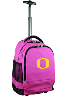 Oregon Ducks Pink Wheeled Premium Backpack