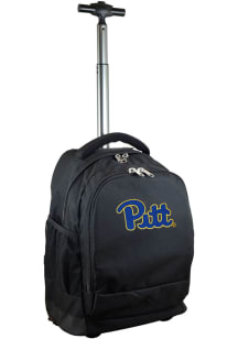 Pitt Panthers Black Wheeled Premium Backpack