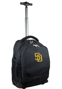 San Diego Padres Black Wheeled Premium Backpack