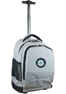 Seattle Mariners Grey Wheeled Premium Backpack