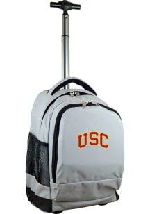 USC Trojans Grey Wheeled Premium Backpack