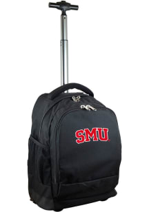 SMU Mustangs Black Wheeled Premium Backpack