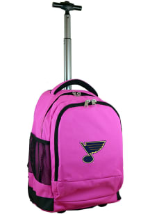St Louis Blues Pink Wheeled Premium Backpack