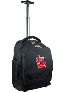St Louis Cardinals Black Wheeled Premium Backpack
