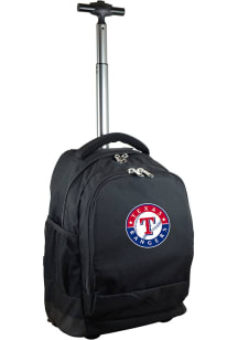 Texas Rangers Black Wheeled Premium Backpack