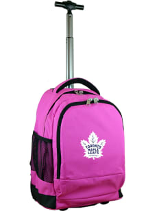 Toronto Maple Leafs Pink Wheeled Premium Backpack