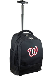 Washington Nationals Black Wheeled Premium Backpack