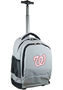 Washington Nationals Grey Wheeled Premium Backpack