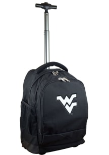 West Virginia Mountaineers Black Wheeled Premium Backpack