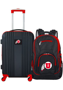 Utah Utes Black 2-Piece Set Luggage