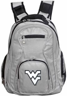 West Virginia Mountaineers Grey 19 Laptop Backpack