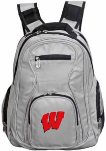 Wisconsin Badgers Grey 19 Laptop Backpack