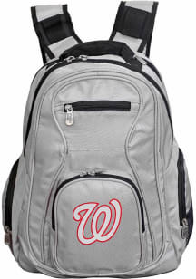 Washington Nationals Grey 19 Laptop Backpack