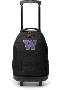 Washington Huskies Black 18 Wheeled Tool Backpack