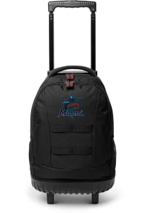Miami Marlins Black 18 Wheeled Tool Backpack