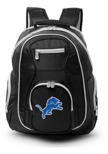Detroit Lions Black 19 Laptop Gray Trim Backpack