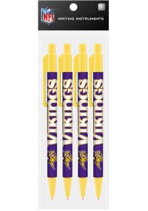 Minnesota Vikings 4 Pack Cool Color Pen - Purple