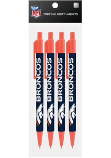 Denver Broncos 4 Pack Pen - Orange