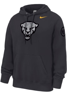 Nike Pitt Panthers Mens Anthracite Forged The Future Club Fleece Long Sleeve Hoodie