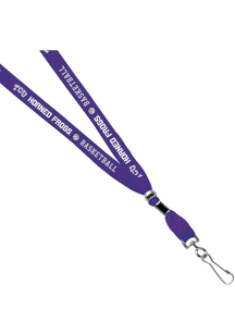 Jardine TCU Horned Frogs 3/8 Basketball Sublimated w/Swivel Hook Lanyard - Purple