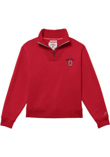 Ohio State Buckeyes Womens Red 1991 Qtr Zip