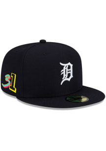 Riley Greene  New Era Detroit Tigers Mens Navy Blue 2025 Players Weekend Side Patch 59FIFTY Fitted..