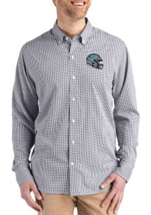 Cutter and Buck Detroit Lions Mens Black Helmet Skyline Long Sleeve Dress Shirt