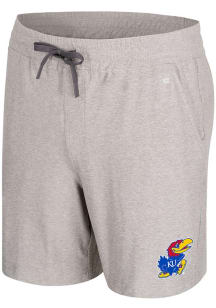 Colosseum Kansas Jayhawks Mens Grey Cicero Shorts