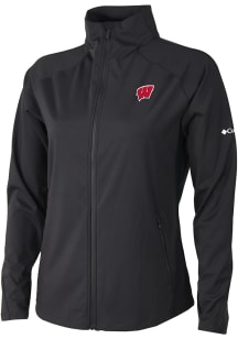 Columbia Wisconsin Badgers Womens Black Fairway Friends Light Weight Jacket