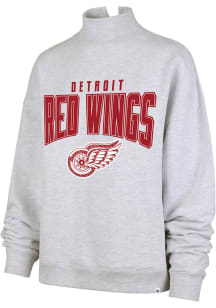 47 Detroit Red Wings Womens Grey Mock Arch Crew Sweatshirt