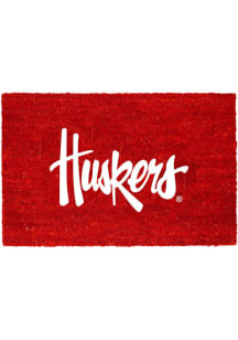 Nebraska Cornhuskers Color Coir Fiber Door Mat