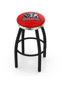 Alabama Crimson Tide Elephant Chrome Seat Pub Stool - Black