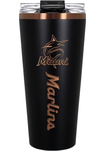 Miami Marlins 32oz Big Slim Stainless Steel Tumbler - Black