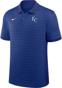 Nike Kansas City Royals Mens Blue Authentic Collection Victory Stripe Short Sleeve Polo