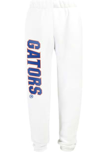 Hype and Vice Florida Gators Womens Classic White Sweatpants