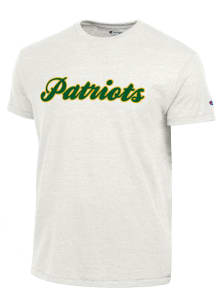 Champion George Mason University Oatmeal Primary Logo Short Sleeve Fashion T Shirt