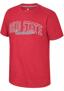 Colosseum Ohio State Buckeyes Youth Red Coach Short Sleeve T-Shirt