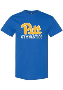 Summit Sportswear Pitt Panthers Youth Blue Gymnastics Short Sleeve T-Shirt