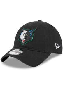 New Era Minnesota Timberwolves Hardwood Classic Edition 9TWENTY Adjustable Hat - Black