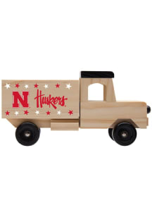 Nebraska Cornhuskers Wooden Toy Truck Car