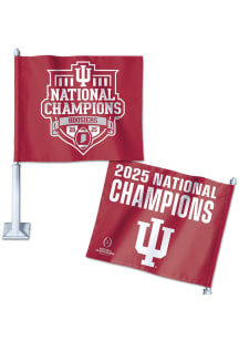 Indiana Hoosiers 2025 National Champs Car Flag - Crimson